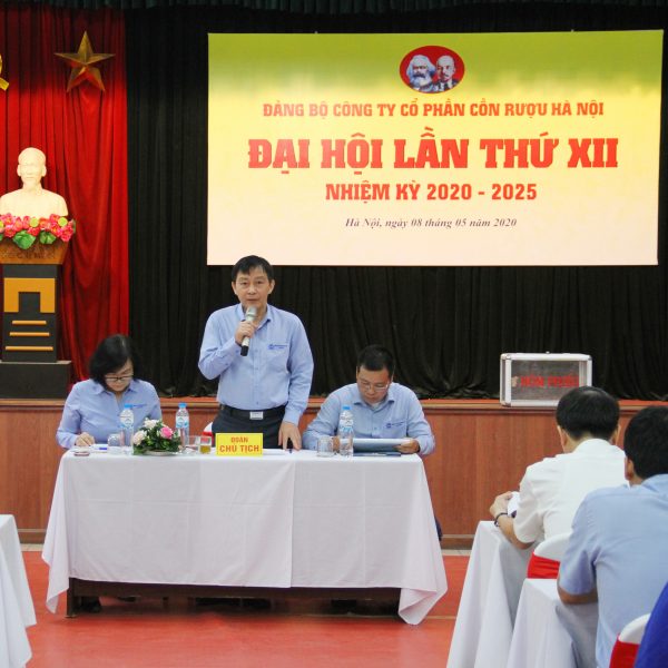 Đại hội Đảng bộ Công ty Cổ phần Cồn Rượu Hà Nội Lần thứ XII Nhiệm kỳ 2020 – 2025